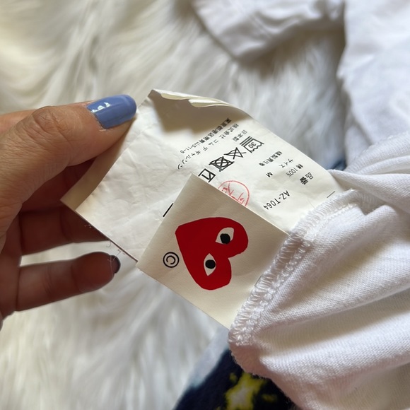 White Heart Patch T-Shirt - COMME DES GARÇONS PLAY - Picture 14 of 15